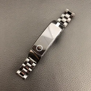 Metalinė laikrodžių juosta, skirta Huawei Honor Band 4 5 Dirželių nerūdijančio plieno juostinė apyrankė Išmanieji priedai Apyrankė