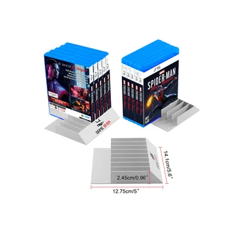 8 in 1 laikymo stovas ps4 ps5 ps3 žaidimo kortelei CD atminties dėžutė Laikymo stovas su pagrindo atrama Laikiklio žaidimo priedas
