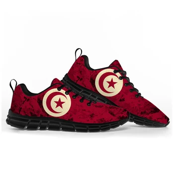 Tuniso vėliava Sportiniai bateliai Vyrai Moterys Paaugliai Vaikai Vaikai Sportbačiai Tunisas Casual Custom Aukštos kokybės poros batai