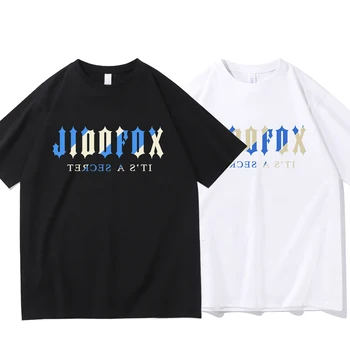 2023 Vyrų mados marškinėliai Vasaros JIDOFOX Hermanos marškinėliai Vyriški Print Tee Ropa trumpomis rankovėmis TShirt Hipster Hot Sale Tops
