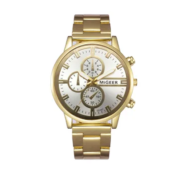 Fashion Man Crystal Crystal Steel Analog Quartz Wrist Watch часы мужские наручные relógio masculino gümrüksüz vergisiz ürünler