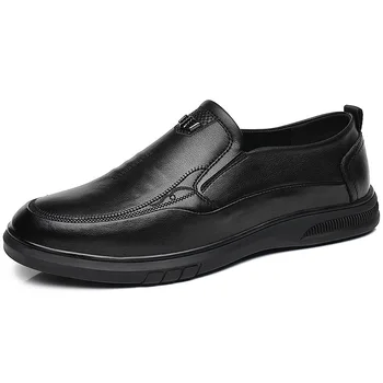 Kvėpuojantys odiniai batai vyrams 2023 Pavasario rudens mados laisvalaikio kepalai Vyras Naujas dizaineris Vairavimo batai Vyrai