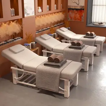 SPA grožio tatuiruotė masažinė lova blakstienų vonios kambario specializacija minkyti masažo stalą Koreguoti komfortą Camilla Masaje salono baldai WKMTB