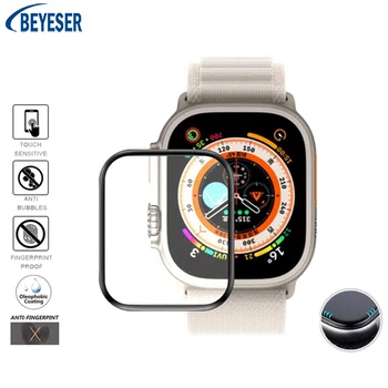 Ekrano apsauga, skirta Apple Watch Ultra 49MM įbrėžimams atspari 3D lenkta kompozicinė plėvelė Išmaniųjų laikrodžių apsaugos priedai