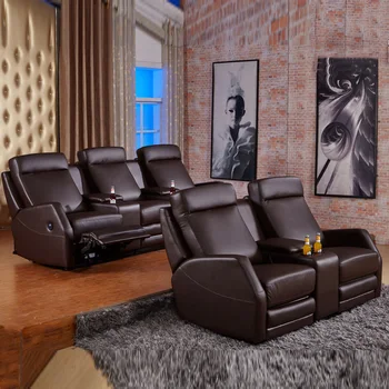 Namų kinas sofa odinė elektrinė daugiafunkcinė sofa VIP kambarys modernus paprastas internetas kavinė kino baras sofa