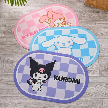 Anime Sanrio Cinnamoroll KT Cat Animacinis filmas Mielas grindų kilimėlis Kuromi Pachacco vonios kambarys Neslidus Dilimui atsparus pėdų kilimėlis