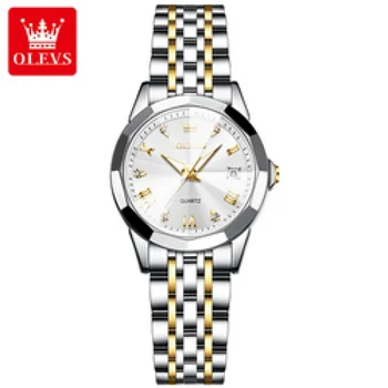 OLEVS 9931 Prabangūs populiariausi prekės ženklo laikrodžiai moterims Fashion Sport Kvarcinis laikrodis