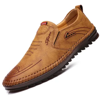 Vyriški odiniai batai 2023 m. vasara Nauji tuščiaviduriai kvėpuojantys laisvalaikio batai Įsispiriama minkštu padu Seklūs plokšti vairavimo batai Loafers vyrams