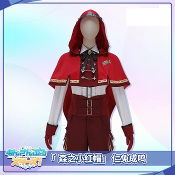 COS-KiKi Anime Ansamblio žvaigždės Rabits Raudonkepuraitė Nito Nazuna žaidimo kostiumas Cosplay kostiumas Helovino vakarėlio apranga S-XXL