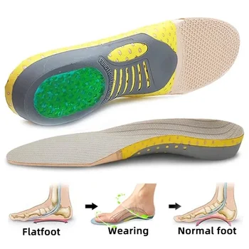 Aukščiausios kokybės ortotinio gelio vidpadžiai Ortopedinis plokščios pėdos sveikatos padas batams Įdėkite arkos atraminį kilimėlį padų fascitui Unisex