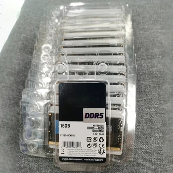 1 vnt 16GB DDR5 4800MHz SODIMM CT16G48C40S5 1.1V nešiojamojo kompiuterio RAM CRUCIAL nešiojamojo kompiuterio atminčiai