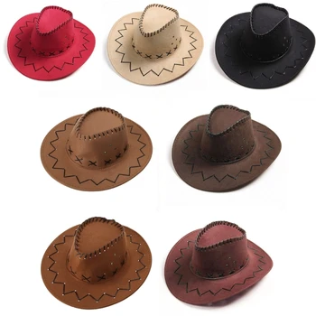 Fashion Simple Kids Cowboy Hat, Western Child Cowgirl Hats, Halloween & Birthday Kostiumai, aksesuarai, Šventinės dekoracijos 10CF