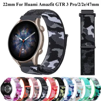nailoninė juosta, skirta Huami Amazift GTR 47mm /GTR 2 2e 3 Pro Sport Rubber Original Watchband for Stratos Pace 2 Apyrankė 22mm