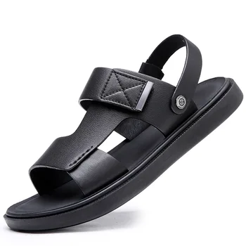 Prekės ženklo mada Vyriški batai Vasaros lauko atvirų kojų basutės Vintažiniai kvėpuojantys neslystantys laisvalaikio sandalai Zapatos de hombre