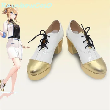 Qin Jean Genshin Impact Cosplay batų batų žaidimas Anime Halloween Christmas RainbowCos0 W3562