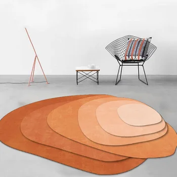Mada Netaisyklingos formos svetainės kilimas Papuošti miegamąjį Pliušinis kilimėlis Namų kavos staliukai Didelis plotas Pūkuotas kilimas ковер Tapis 러그