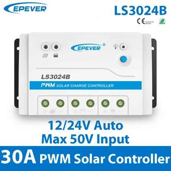 EPEVER 30A PWM saulės įkrovimo valdiklis 12V 24V automatinis LS3024B su RS485 sąsaja Saulės baterijų reguliatoriaus priedas pasirenkamas
