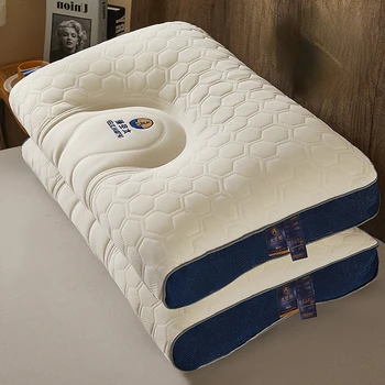 3D Atmintis Latekso gimdos kaklelio pagalvė Ergonomiška ortopedinė kaklo skausmo pagalvė šoniniam nugaros skrandžiui Miego miego pagalvės Almohada ??