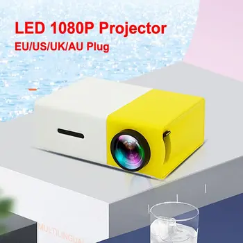 Mini kišeninis projektorius USB LED 1080P Namų kinas Filmų nešiojamų projektorių vakarėlis