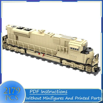 statybiniai blokai EMD SD70Ace Kanados Ramiojo vandenyno dykumos smėlis 1:42 mastelio traukinio MOC modelio transportavimas 