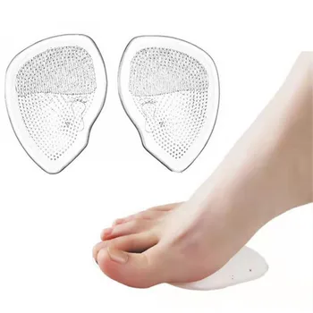 Elastinis gelis Priekinė koja Silikoninis batų padas Pėdų atraminės pagalvėlės Skausmingas skausmas Vidpadis Pėda Minkštas skausmo malšinimas moterims Priekiniai kojų vidpadžiai