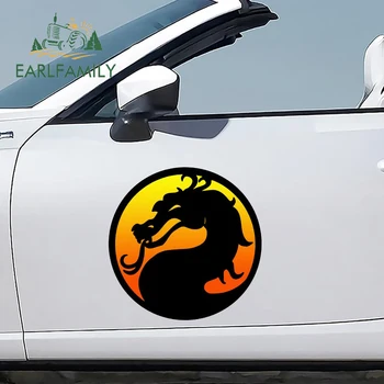 EARLFAMILY 43cm x 43cm for Dragon Mortal Kombat Arcade Game Automobilių lipdukai Automobilių aksesuarai Decal įbrėžimams atsparus karavano dekoravimas