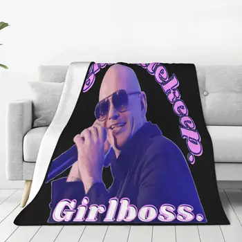 Pitbull Ponas Worldwide sako Girlbos antklodėms Flanel Awesome Warm Throw Antklodės kėdžių uždengimui Sofa Ruduo/Žiema