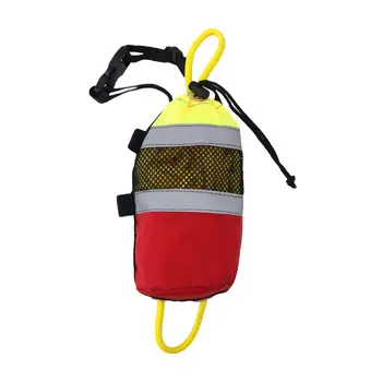 Mesti maišus vandens gelbėjimui su virvės metimo linijos priedu Didelio matomumo virvės metimo krepšys plūduriuojančiam Dinghy plaukimui