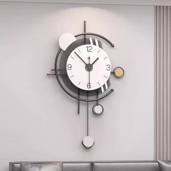 Modernaus dizaino sieninis laikrodis Paprastas europietiško plastiko miegamasis Akrilinis sieninis laikrodis Tylus prabangus Reloj de Pared kambario dekoravimas