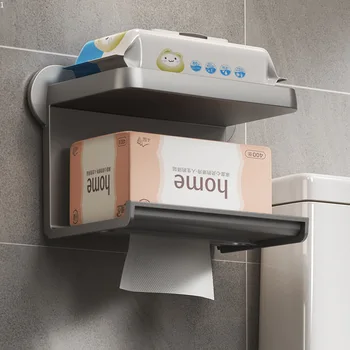 Plastikinis popierinių rankšluosčių laikiklis Nr. Štampavimo Toliet ritininis laikiklis Mobiliojo telefono stovas Sienoje montuojama audinių dėžutė Tualeto vonios kambario aksesuarai