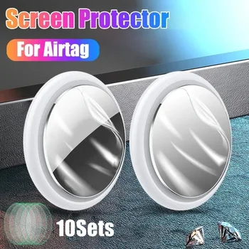 10Nustato priekinės nugaros apsauginę plėvelę, skirtą Apple AirTag Air Tags Tracker Soft Adhesive Hydrogel Film ekrano apsauga, skirta AirTags