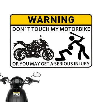 3D įspėjamasis lipdukas Nelieskite mano motociklo bako lipdukas Įbrėžimams atsparus apsauginis rėmas Lipdukų apsauga Priedai Universalūs