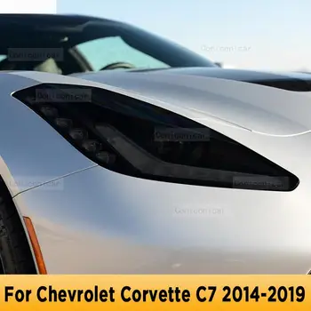 skirta Chevrolet Corvette C7 2014-2019 m. automobilio išoriniams priekiniams žibintams Apsauga nuo įbrėžimų priekinio žibinto atspalvis TPU apsauginės plėvelės remonto priedai