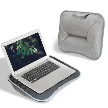 Laptop Lap Desk nešiojamas stalas su pagalvėle Rašymo paminkštintas dėklas su rankena darbui ir žaidimams ant sofos