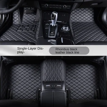 PU odiniai individualūs automobilių grindų kilimėliai, tinkami Mercedes Benz SL R231 SLK SLC R172 R Class V251 2006-2017 Interjero aksesuarai