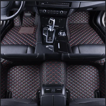 Automobilinis grindų kilimėlis Jeep Grand Cherokee Wk2 2012 2013 2014 2015 2016 2017 2018 Interjeras Moteris Prabangūs odiniai automobilių aksesuarai