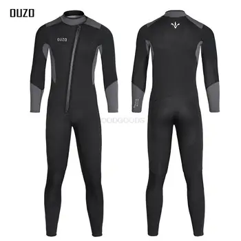 5MM Vyrai ilgomis rankovėmis greitai sausas plaukimo kostiumas Suaugusiųjų apsauga nuo UV spindulių Paviršinis nardymas Banglenčių sportas Vandens sportas Vientisas nardymo kostiumas