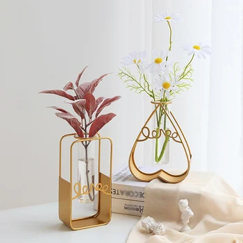 Nordic Hydroponic Planter Ornament Stiklinis butelis skaidrus lygus Patikima kokybė Pakabinamas dizainas gėlių namų dekoravimui