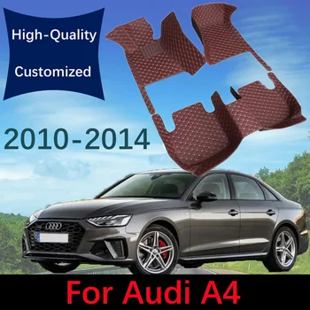 Automobiliniai grindų kilimėliai Audi A4 B8 Hečbekas 2010 2011 2012 2013 2014 Nestandartiniai odiniai automobilių kilimų kilimėliai Kojų pagalvėlės Priedai