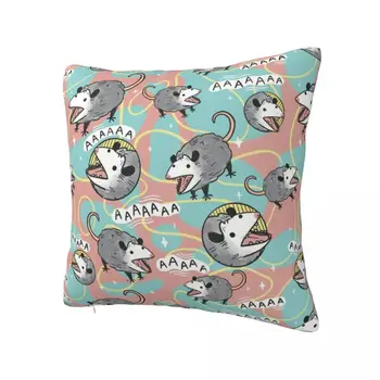 Hot Opossum Screm Pagalvės užvalkalas Spausdinimas Medžiaginės pagalvėlės užvalkalas Dekoravimo pagalvės užvalkalas Pagalvės užvalkalas Sofa Kvadratas 40X40cm