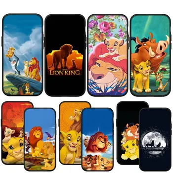 The Lion King Simba Pumbaa minkštas telefono dangtelis, skirtas iPhone 15 14 13 12 Mini 11 Pro X XR XS Max 7 8 Plus + 15+ 14+ silikoninis dėklas