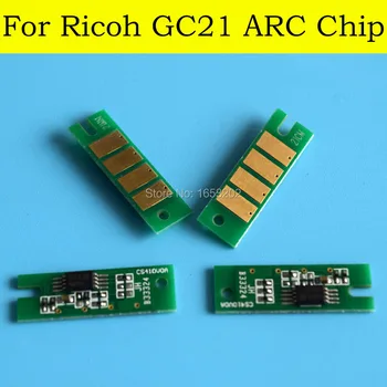 3 Set/Lot ARC lustas Ricoh GC21 rašalo kasečių lustui naudoti Ricoh GXE2050 GXE3050 E7000 E5000 E3000 E2500 spausdintuvui