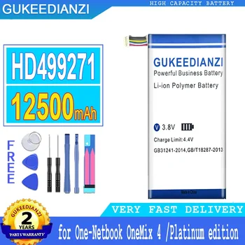 GUKEEDIANZI baterija HD499271 4-oji, skirta vienam netbookui OneMix 4 OneMix4 One Mix 4/Platinum Edition, didelės galios baterija, 12500mAh
