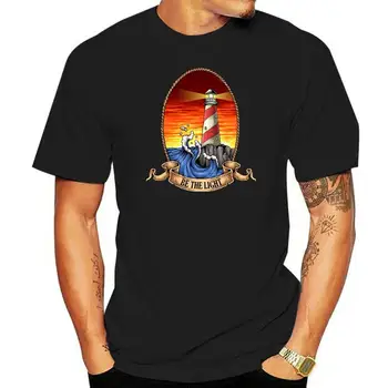 Būk Švyturys, įrėmintas virve Jūrinė banga Cameo Tshirt Gyms Fitness Tops marškinėliai
