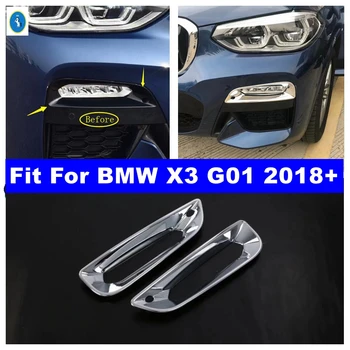 Priekinis buferis Rūko žibintai Žibintai Rūko žibintų apdailos dangtelio apdaila Tinka BMW X3 G01 2018 - 2023 blizgaus stiliaus automobilio išorės aksesuarai