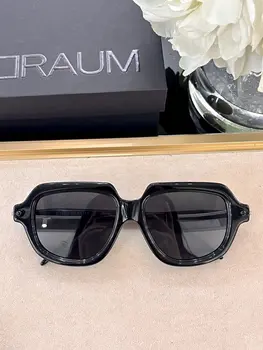 Vokietija KUBRAUM storas acetatas Moterys Vyrai UV400 apsauga Vintažiniai retro klasės akiniai nuo saulės su dėklu Oculos Maske P13