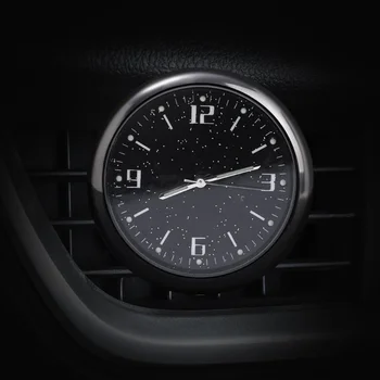 Automobilio matuoklio laikrodžio dekoravimo prietaisų skydelis Neperšlampamas kvarcinis laikrodis su spaustuku Šviečiantis laikrodžio laikrodis Automatinis stilius Interjero priedai