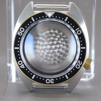 41mm Auksas skx007 skx009 skx013 Mod laikrodžių dėklo dalys Seiko nh35 nh36 judėjimo safyro stiklas 28.5mm ciferblatas Juodas skyriaus žiedas